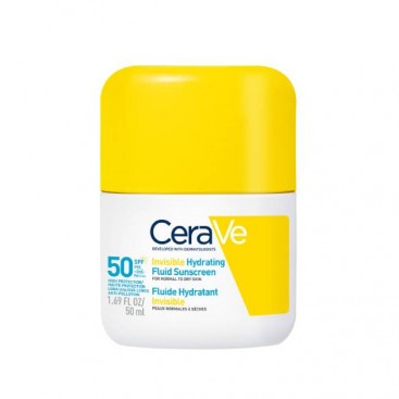 CeraVe Invisible Hydrating Fluid Sunscreen SPF50 50ml | Αντηλιακό Προσώπου για Κανονική έως Ξηρή Επιδερμίδα​
