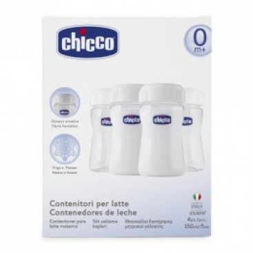 Chicco Μπουκάλια Διατήρησης Μητρικού Γάλακτος 4x150ml