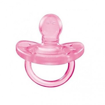 Chicco Physio Forma Soft Pink , 0-6m 1τμχ |Πιπίλα  Όλο Σιλικόνη Ροζ Ανοιχτό 0-6m