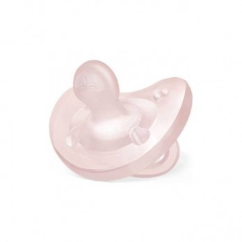 Chicco Physio Forma Soft Pink , 0-6m 1τμχ |Πιπίλα  Όλο Σιλικόνη Ροζ Ανοιχτό 0-6m