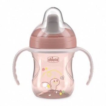 Chicco Training Cup Mix & Match 6m+ 200ml | Εκπαιδευτικό Κύπελλο Natural Ροζ για 6+ Μηνών