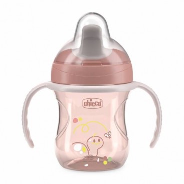Chicco Training Cup Mix & Match 6m+ 200ml | Εκπαιδευτικό Κύπελλο Natural Ροζ για 6+ Μηνών