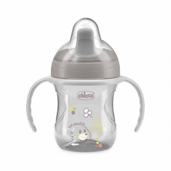 Chicco Training Cup Mix & Match 6m+ 200ml | Εκπαιδευτικό Κύπελλο Natural Γκρί για 6+ Μηνών
