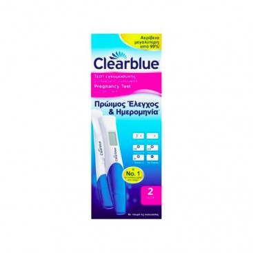 Clearblue Pregnancy Test Combo Pack 2τμχ | Τεστ Εγκυμοσύνης Πρώιμος Έλεγχος & Ημερομηνία 