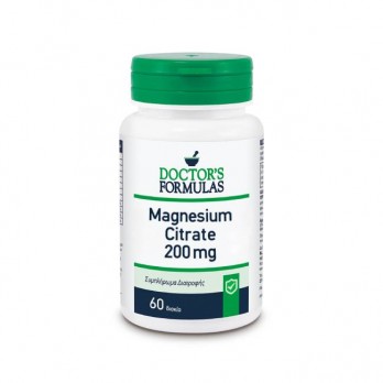 Doctor's Formulas Magnesium Citrate 200mg 60tabs | Συμπλήρωμα Διατροφής, Φόρμουλα Κιτρικού Μαγνησίου