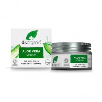 Dr.Organic Organic Aloe Vera Cream 50ml | Ενυδατική Κρέμα Προσώπου με Βιολογική Αλόη Βέρα