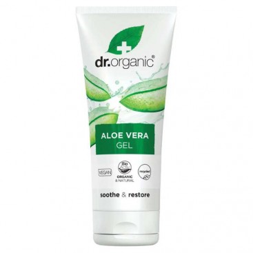 Dr. Organic Aloe Vera Gel with Cucumber,Witch Hazel and Calendula 200ml | Τζελ με Βιολογική Αλόη Βέρα, Αγγούρι & Αμαμελίδα
