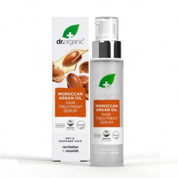 Dr. Organic Moroccan Argan Oil Hair Treatment Serum 100ml | Λάδι Μαλλιών με Βιολογικό Έλαιο Αργκάν 