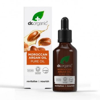 Dr. Organic Moroccan Argan Oil Liquid Gold 50ml | 100% Αγνό Έλαιο Argan  για την Περιποίηση των Μαλλιών, των Νυχιών και του Δέρματος