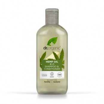 Dr. Organic Hemp Oil Shampoo & Conditioner 265ml | Σαμπουάν και Μαλακτική Κρέμα Μαλλιών 2 σε 1 