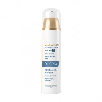 Ducray Melascreen Photoaging Creme Nuit Regenerante 50ml | Κρέμα Νύχτας κατά των Καφέ Κηλίδων και των Ρυτίδων
