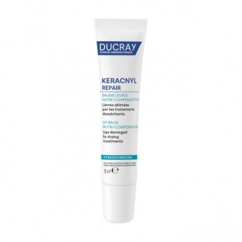 Ducray Keracnyl Repair Baume Levres 15ml | Βάλσαμο για τα Χείλη υπό Ξηραντικές Αγωγές 