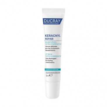 Ducray Keracnyl Repair Baume Levres 15ml | Βάλσαμο για τα Χείλη υπό Ξηραντικές Αγωγές 