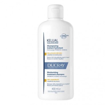 Ducray Kelual Squanorm Shampoo Pellicules Seches 400ml | Ενυδατικό Σαμπουάν Αγωγής - Ξηρή Πιτυρίδα