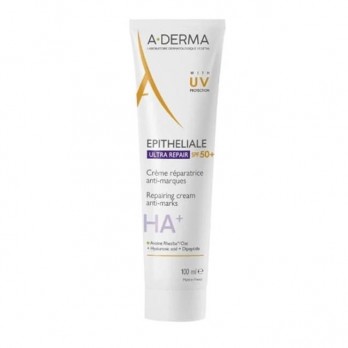 A-Derma Epitheliale H.A Ultra SPF50+ 100ml | Προστατευτική Επανορθωτική Κρέμα κατά των Σημαδιών με SPF50+