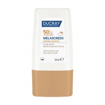 Ducray Melascreen Fluide Teintee SPF50+ 30ml | Λεπτόρρευστη Αντηλιακή Κρέμα κατά των Κηλίδων SPF50+ με Χρώμα , Κανονικό προς Μικτό Δέρμα 