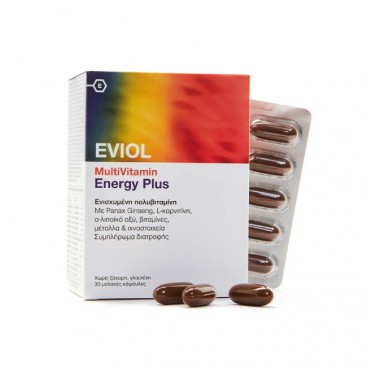 Eviol MultiVitamin Energy Plus 30caps | Πολυβιταμίνη για Επιπλέον Ενέργεια και Τόνωση