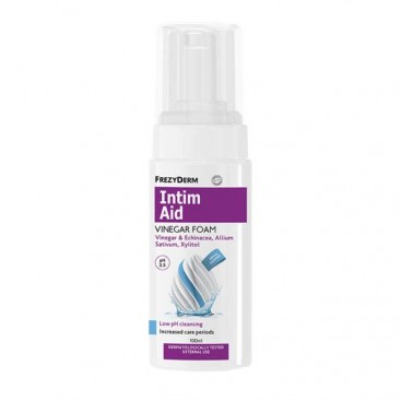 Frezyderm Intim Aid Vinegar Foam ph3.5 100ml | Ειδικός Αφρός Καθαρισμού Χαμηλού pH για την Ευαίσθητη Περιοχή σε Περίοδο Αντιβακτηριακών Αγωγών 