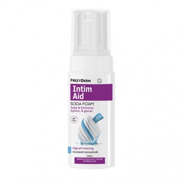 Frezyderm Intim Aid Soda Foam ph 9.0 100ml | Ειδικός Αφρός Καθαρισμού Υψηλού pH για την Ευαίσθητη Περιοχή σε Περίοδο Αντιμυκητιασικών Αγωγών 