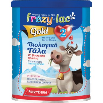 Frezyderm Frezylac Gold No2 400gr | Βιολογικό Αγελαδινό Γάλα 2ης Βρεφικής Ηλικίας 6-12m+ 