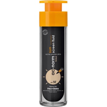 Frezyderm Ac-Norm Sun Screen Fluid Tinted SPF50 50ml | Αντιηλιακή Κρέμα Προσώπου Με Χρώμα για Ακνεϊκά Δέρματα