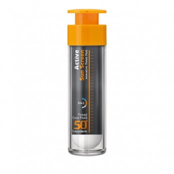 Frezyderm Active Sun Screen Face Cream Tinted  SPF50 50ml | Ενεργή Αντιηλιακή Κρέμα Προσώπου με Χρώμα