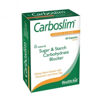 Health Aid Carboslim 60caps | Συμπλήρωμα Διατροφής για Δέσμευση Υδατανθράκων 