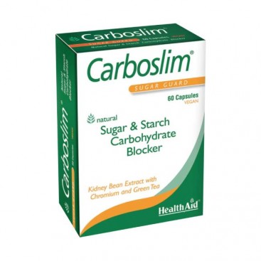 Health Aid Carboslim 60caps | Συμπλήρωμα Διατροφής για Δέσμευση Υδατανθράκων 