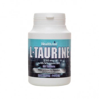 Health Aid L-Taurine & Vit. B6 60tabs | Συμπλήρωμα Διατροφ΄ής με Ταυρίνη 
