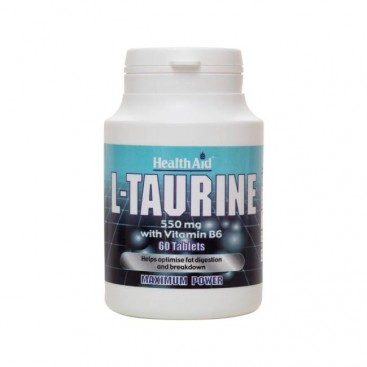 Health Aid L-Taurine & Vit. B6 60tabs | Συμπλήρωμα Διατροφ΄ής με Ταυρίνη 