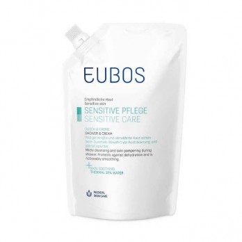 Eubos Sensitive Care Shower & Cream Refill 400ml | Απαλό Κρεμώδες Καθαριστικό Σώματος - Ανταλλακτικό 