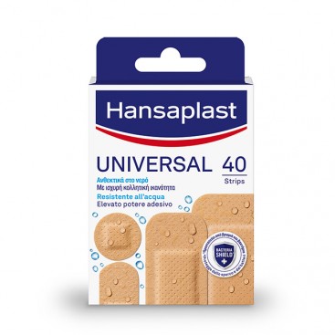 Hansaplast Universal 40strips | Αδιάβροχα Αυτοκόλλητα Επιθέματα