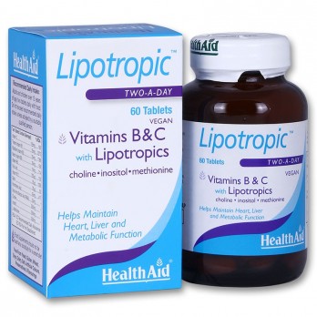 Health Aid Lipotropic with Vitamins B + C, Ειδική Λιποδιαλυτική Σύνθεση για Αύξηση του Μεταβολισμού, 60 tabs