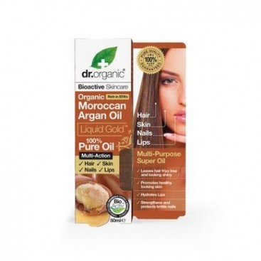 Dr.Organic Moroccan Argan Oil Liquid Gold 100% Πιστοποιημένο Βιολογικό Έλαιο Αργκάν 50ml