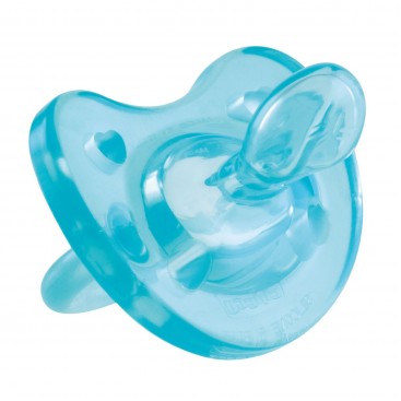 Chicco Physio Forma Soft Blue, 0-6m 1τμχ |Πιπίλα Όλο Σιλικόνη Ανοιχτό Μπλέ, 0-6m 