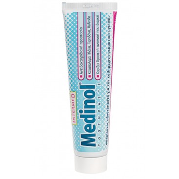 Intermed Medinol Toothpaste 100ml | Φθοριούχος Οδοντόπαστα για Βακτηριακή Προστασία