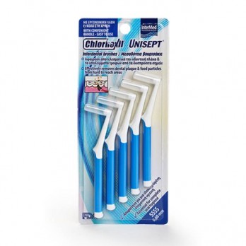 Intermed Chlorhexil Interdental Brushes SSSS 0,6mm, 5 τμχ | Μεσοδόντια Βουρτσάκια Μπλε