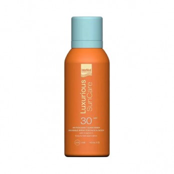 Intermed Luxurious Suncare Antioxidant Sunscreen Invisible Spray SPF30 100ml | Διάφανο Αντηλιακό Σπρέι Προσώπου Σώματος