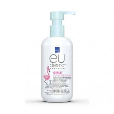 Intermed Euderma  Babyderm Girl's Intimate Wash 250ml | Καθαριστικό Υγρό για την Ευαίσθητη Περιοχή των Κοριτσιών από τη Γέννηση έως και την Πρώτη Περίοδο