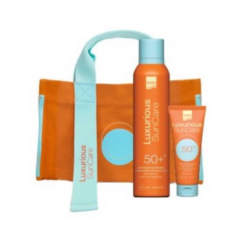 Intermed Luxurious Suncare Antioxidant Sunscreen Invisible Spray SPF 50+ Διάφανο Αντηλιακό Σπρέι για Πρόσωπο & Σώμα 200ml & Luxurious Sun Care Face Cream SPF50 Αντηλιακή Κρέμα Προσώπου 75ml