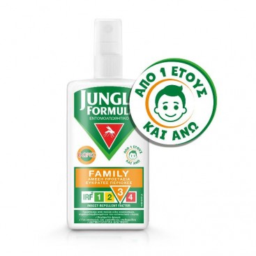 Jungle Formula Family 100ml | Αντικουνουπικό Σπρέι για Προστασία από 1 έτους