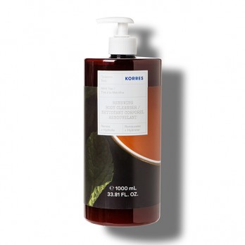 Korres Body Cleanser Mint Tea 1000ml | Αφρόλουτρο με Άρωμα Πράσινο Τσάι