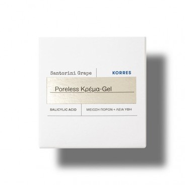 Korres Santorini Grape Poreless Skin Cream 40ml |  Κρέμα Προσώπου Ελαφριάς Υφής για Ρύθμιση της Λιπαρότητας & για Μείωση των Πόρων 