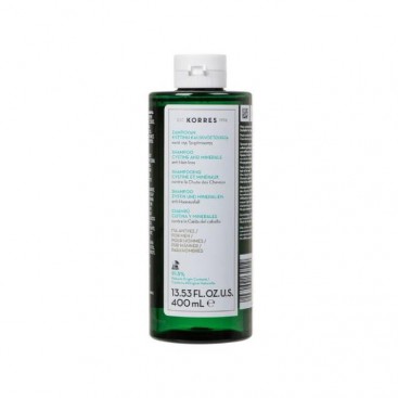 Korres Shampoo For Men Cystine & Minerals 400ml | Σαμπουάν Κατά της Αντρικής Τριχόπτωσης με Κυστίνη & Ιχνοστοιχεία