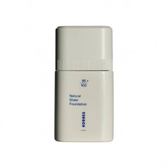 Korres Natural Sheer Foundation 02 Medium 30ml | Ανάλαφρο Foundation με Διάφανη Κάλυψη , Μεσαία Απόχρωση