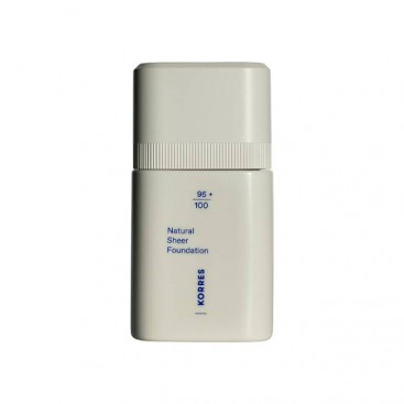 Korres Natural Sheer Foundation 02 Medium 30ml | Ανάλαφρο Foundation με Διάφανη Κάλυψη , Μεσαία Απόχρωση