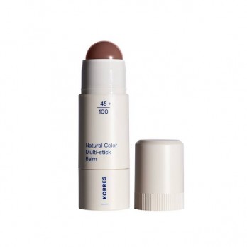 Korres Natural Color Multi-stick Balm 32 Muted Brown 4.5gr | Multi Stick για Υγιές Χρώμα σε Ζυγωματικά και Χείλη