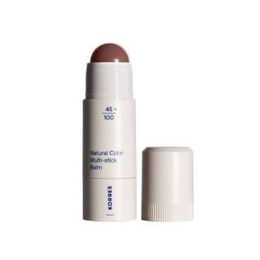 Korres Natural Color Multi-stick Balm 32 Muted Brown 4.5gr | Multi Stick για Υγιές Χρώμα σε Ζυγωματικά και Χείλη