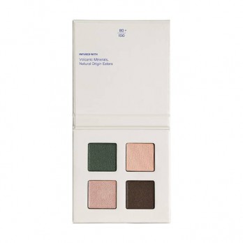 Korres Real Color Eyeshadow Palette 01 Forest Nudes 4g | Τετραπλή Παλέτα Σκιών με Κρεμώδη Υφή 