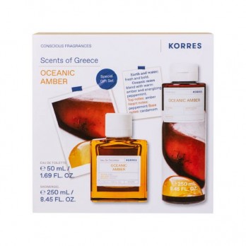 Korres Oceanic Amber Eau de Toilette Ανδρικό Άρωμα 50ml & Showergel Oceanic Amber Αρωματικό Αφρόλουτρο 250ml 